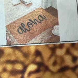 ALOHAS Brown and Black Patterned Doormat